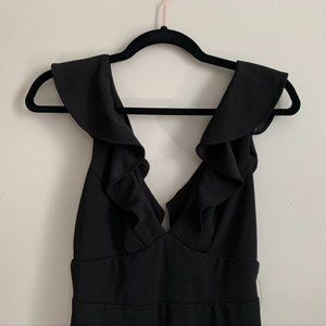 NWT - Lulu’s Black Maxi Dress (S)